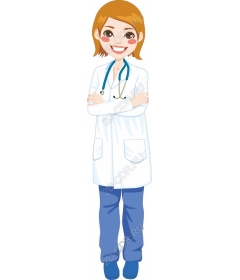 Friendly female doctor