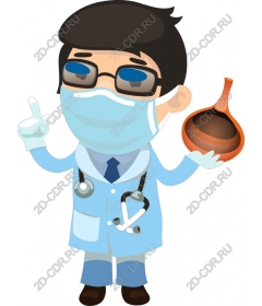 Friendly health worker