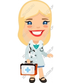 Cheerful female doctor