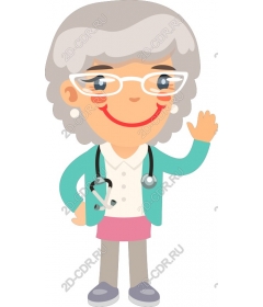  Charming older female doctor