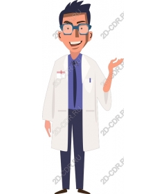 Cheerful male doctor