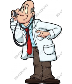 Fun cartoon doctor