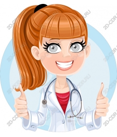 Cheerful female doctor