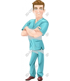  Confident male nurse