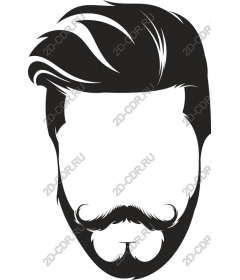 Fashion minimalist male face