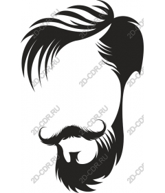  Stylized bearded man