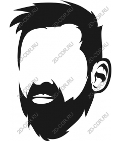 Bearded face