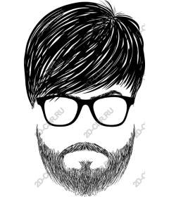 Fashion bearded man