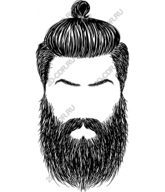  Stylish man bun and beard