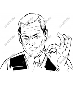  Confident gesture of approval
