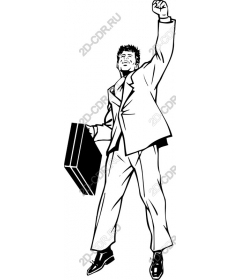  Triumphant businessman