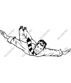  Joyful man in the air