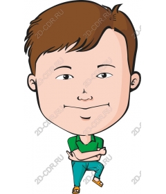 Funny cartoon character
