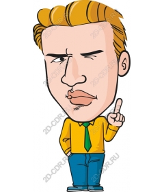  Confident cartoon character