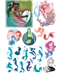 Charming mermaid set