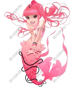  Fancy pink mermaid