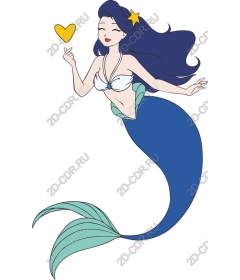  Joyful little mermaid