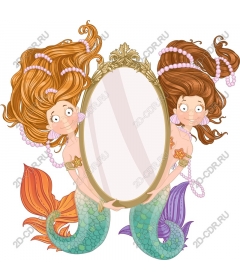  A whimsical reflection of a mermaid