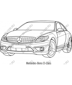  Drawing Mercedes-Benz CL-class