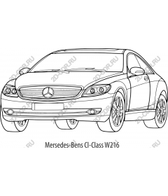 Чертеж Mercedes-Benz CL-Class W216