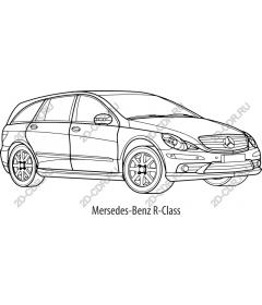  Drawing the Mercedes-Benz R-class