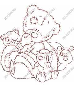  Adorable Teddy bear and his friends