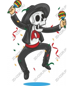  Dancing skeleton