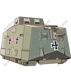  Cartoon tank First world war