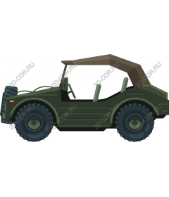 Off-road car military style