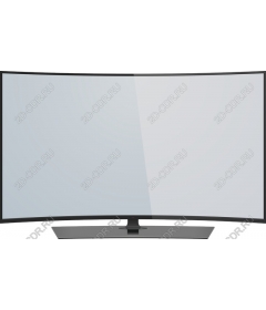  Elegant curved TV