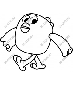  Joyful cartoon character