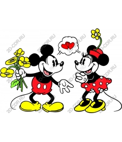  Adorable love theme with the iconic characters