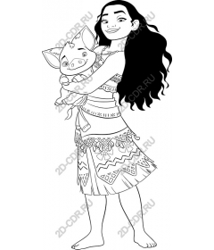  Charming character with a piglet