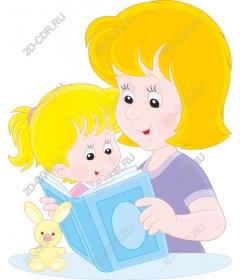  Reading mother and child