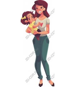  Touching Mother and Child