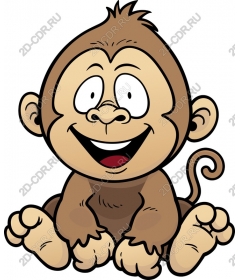  Adorable cartoon baby monkeys