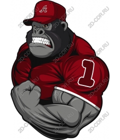  The Muscular Gorilla Mascot