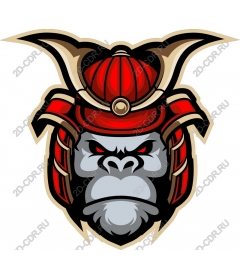 The head of the samurai, gorilla