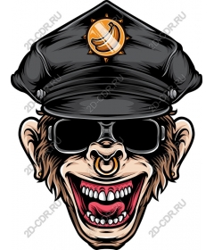  Cool police monkey