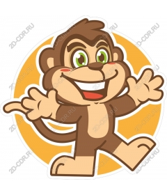  Cartoon "Happy monkey"