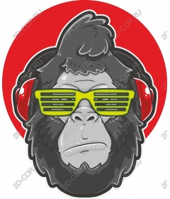 Relaxing gorilla