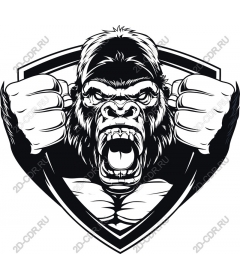  Ferocious gorilla