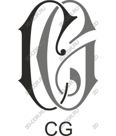  Elegant monogram CG