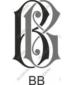  Elegant monogram BB