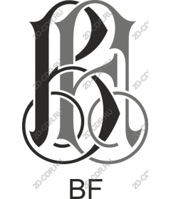  Elegant monogram B &amp; F
