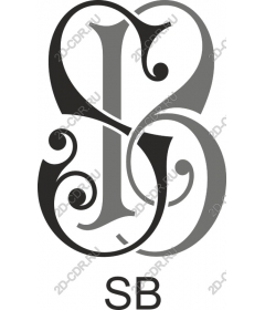  Elegant monogram SB
