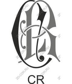  Elegant monogram CR