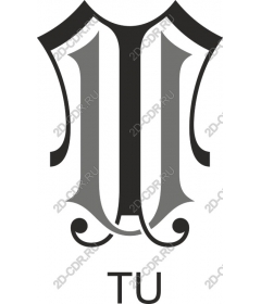  Elegant logo-monogram TU