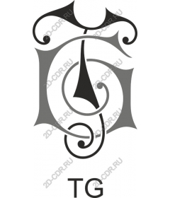  Elegant monogram TG