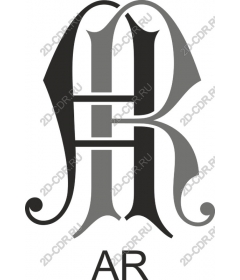  Elegant logo-monogram "AR"
